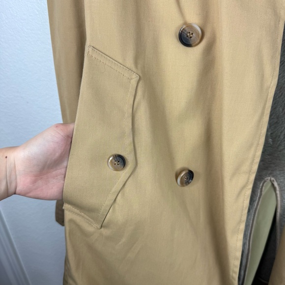 Clipper Mist vintage Classic Tan Trench Coat size 40 - Picture 12 of 14